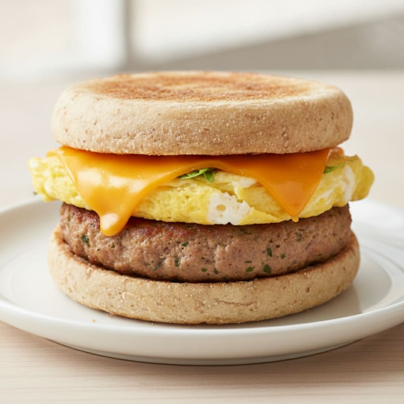 Sausage, Egg, and Cheese English Muffin