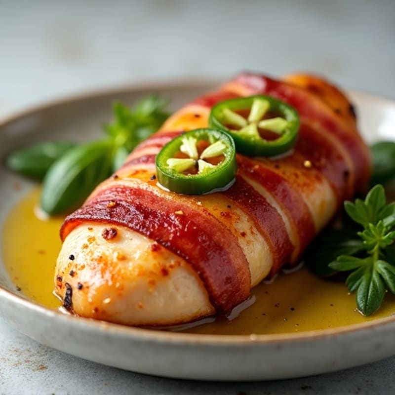 Bacon-Wrapped Jalapeño Chicken Breast
