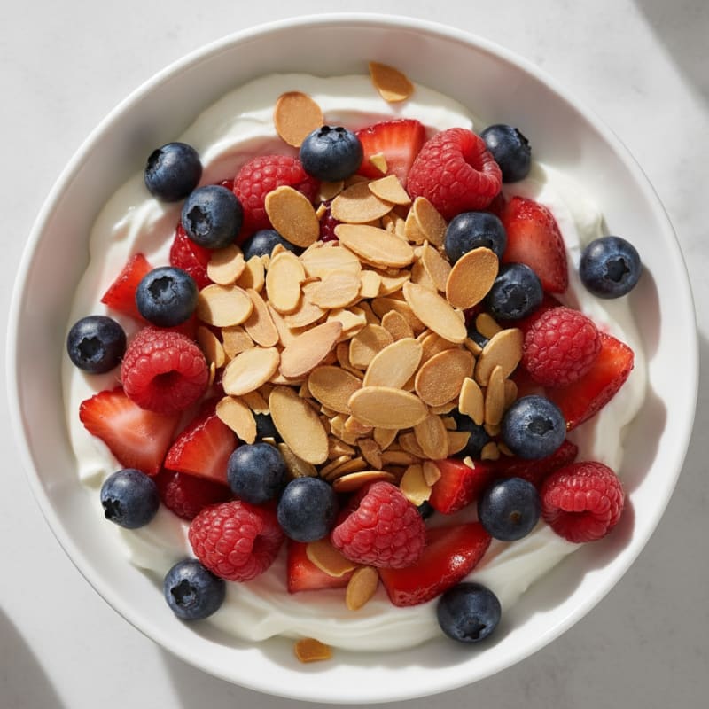 Creamy Greek Yogurt Protein Parfait with Mixed Berries
