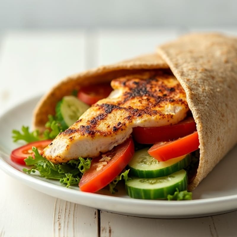 Fresh Grilled Chicken and Veggie Wrap
