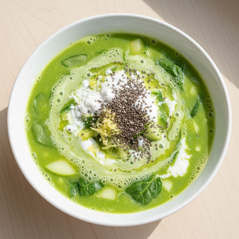 Vibrant Green Detox Blended Juice