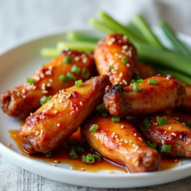 Sticky Honey-Garlic Roasted Chicken Wings