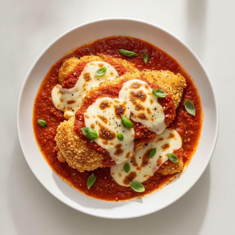 Baked Chicken Parmesan with Marinara