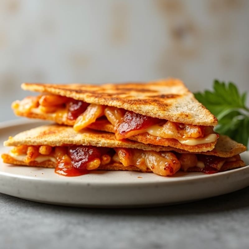 Crispy BBQ Chicken Quesadilla