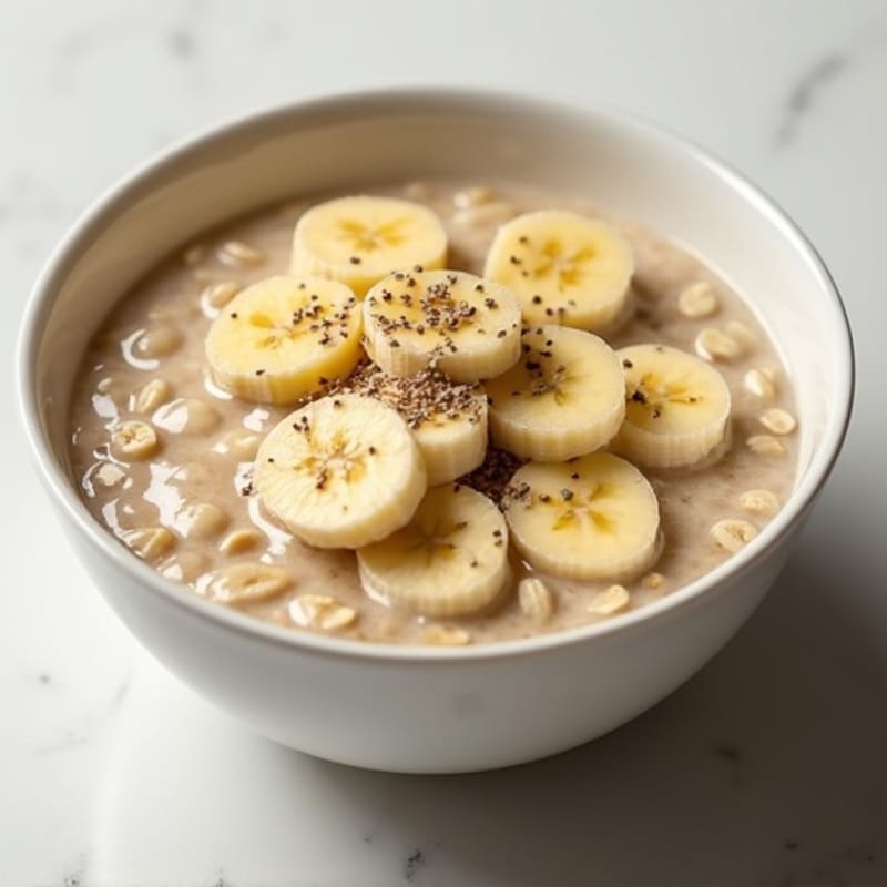 Creamy Banana Oatmeal Bowl
