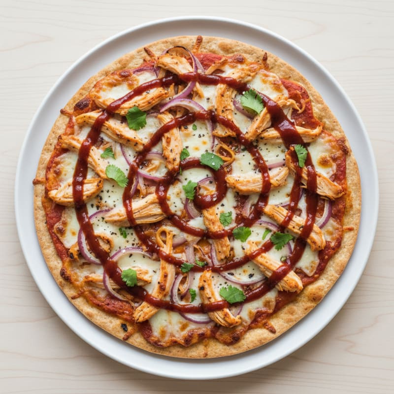 Crispy BBQ Chicken Pizza with Caramelized Onions