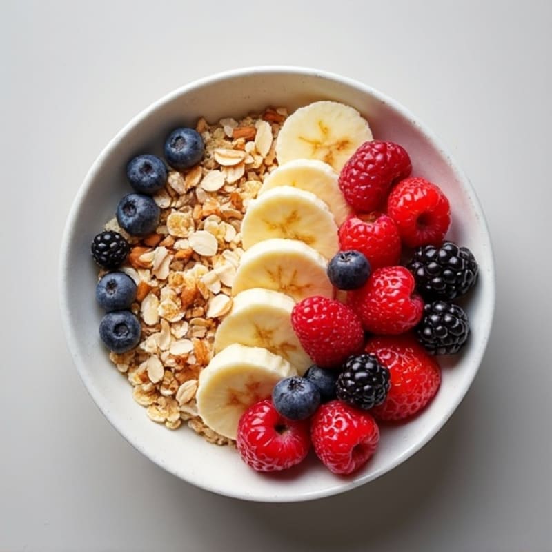 Cottage Cheese and Berry Protein Bowl with Almonds