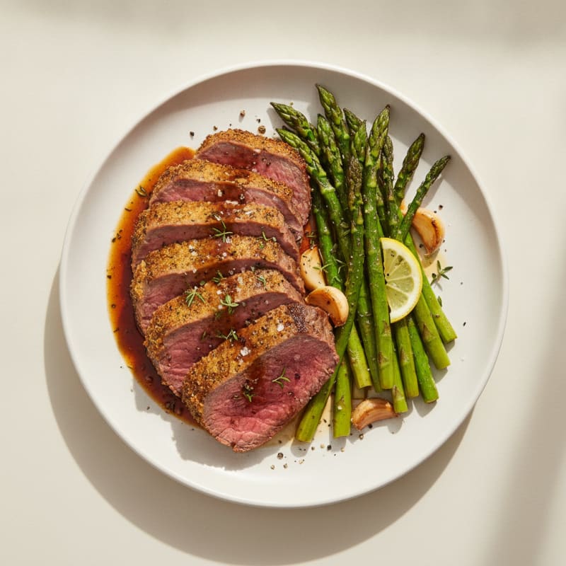 Garlic Herb Roasted Beef Tenderloin