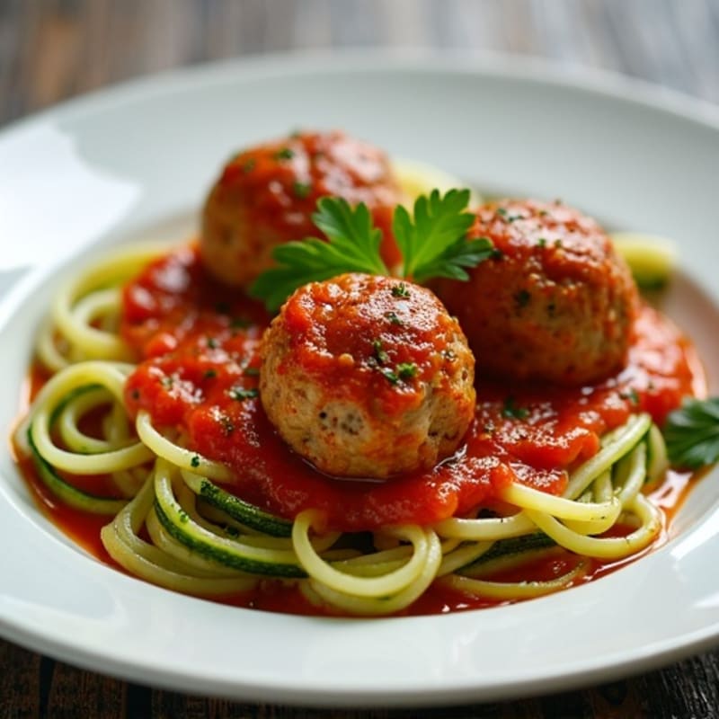 Protein-Packed Turkey Meatball Zucchini Noodles