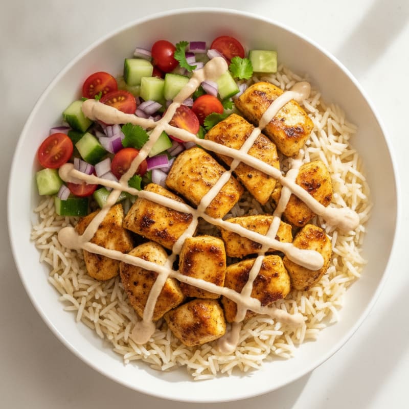 Chicken Shawarma Rice Bowl