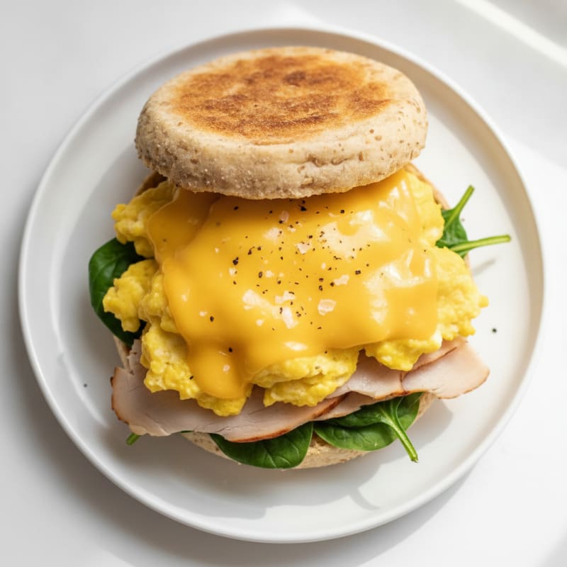 Hearty Egg and Cheese Breakfast Sandwich