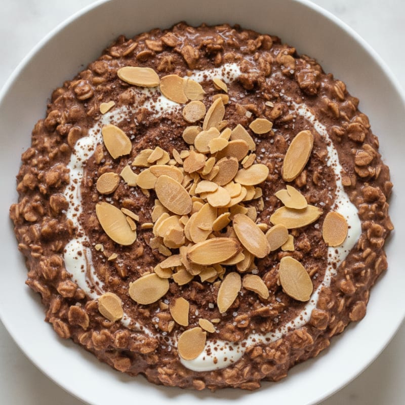 Cocoa Almond Overnight Oats