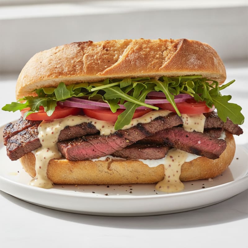 Grilled Steak Turkish Sandwich