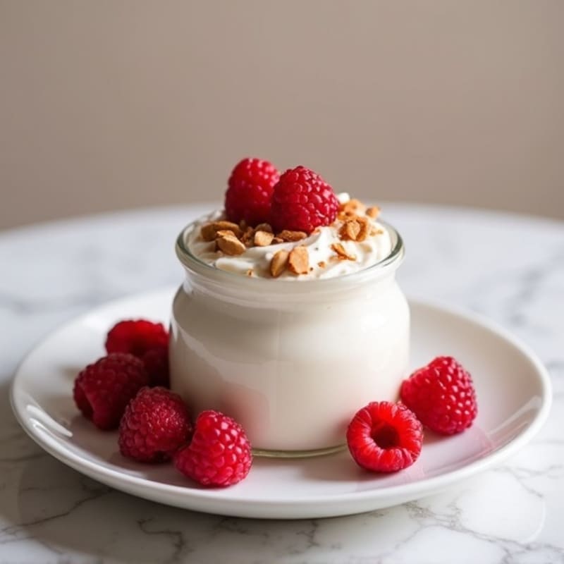Silky Greek Yogurt Protein Mousse with Almond Butter