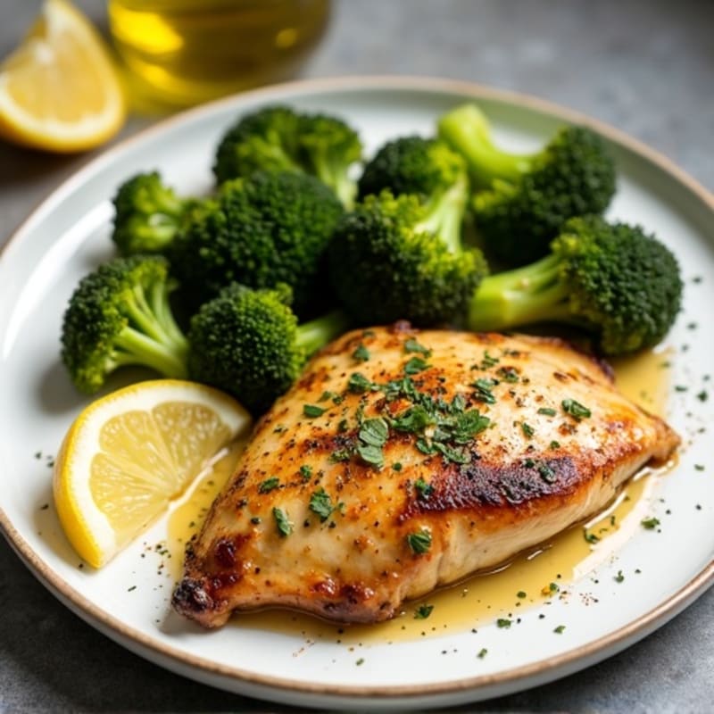 Sheet Pan Lemon Herb Chicken and Crispy Roasted Broccoli