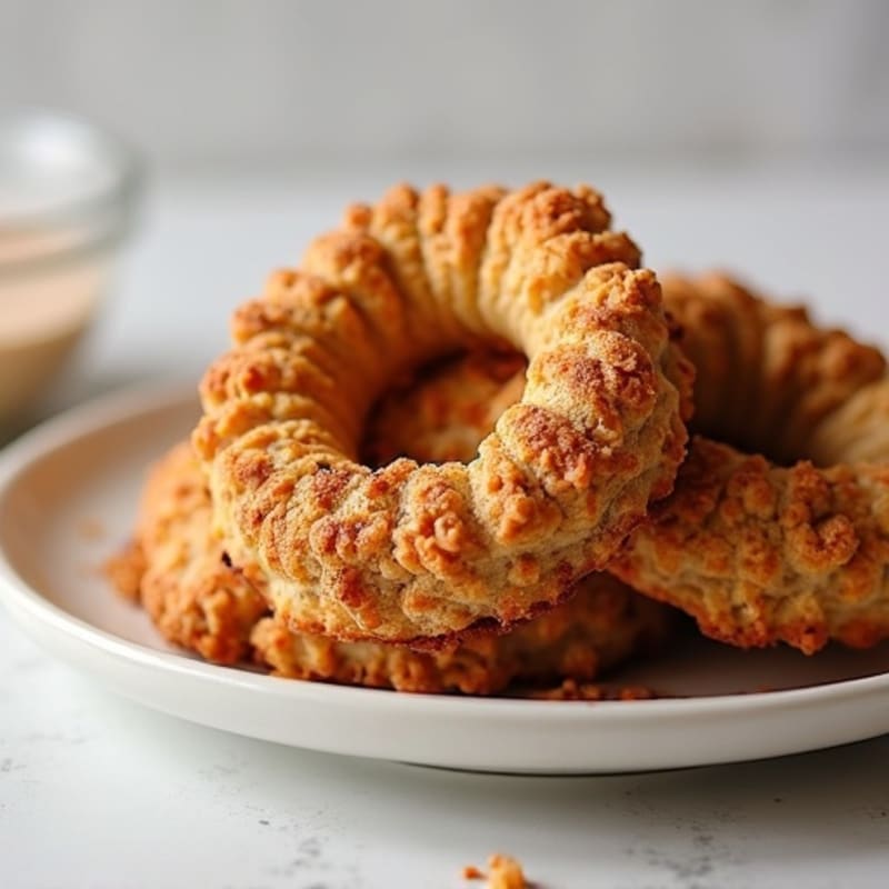 Protein-Packed Maple Cinnamon Baked Oat Rings