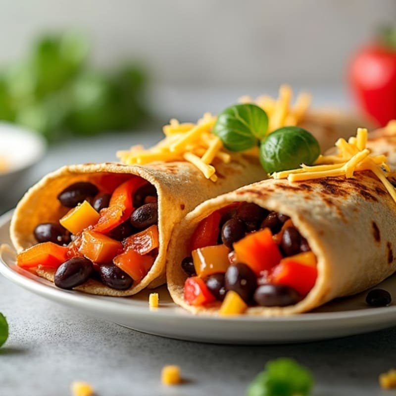 Smoky Chicken and Black Bean Baked Tortillas