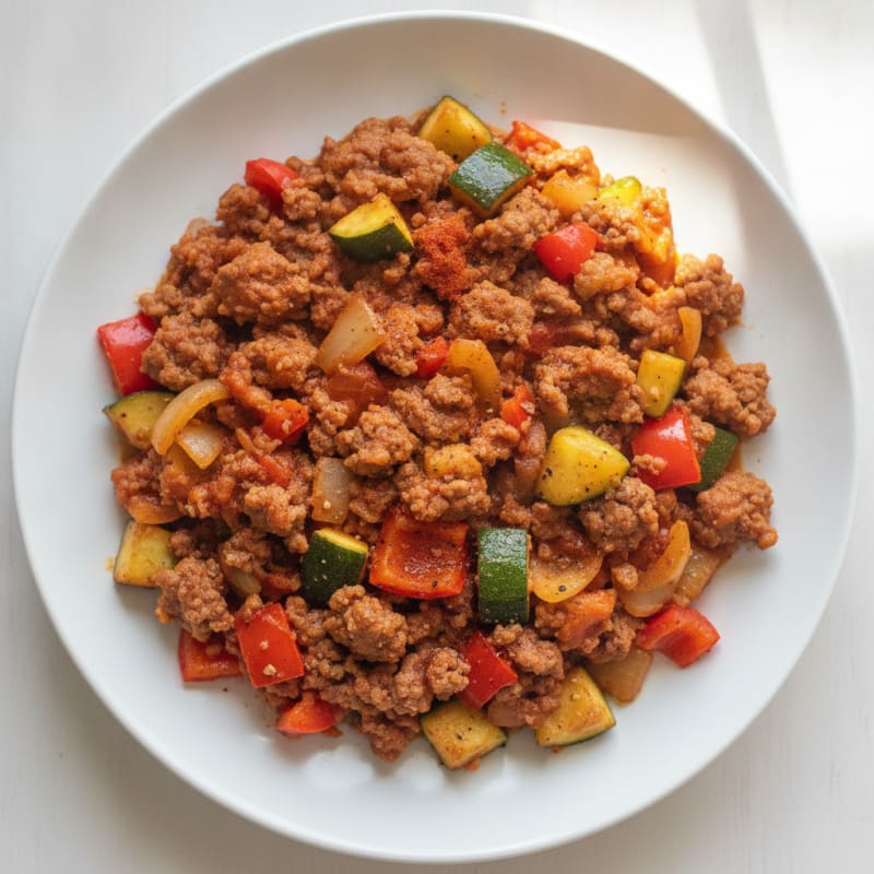 Ground Beef and Vegetable Skillet
