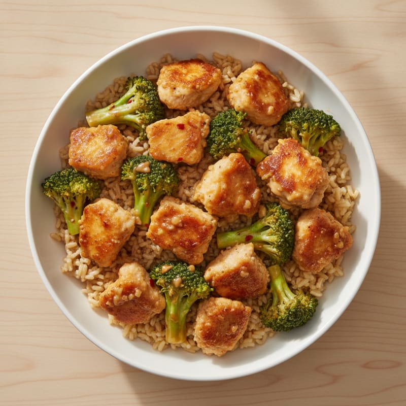 General Tso's Chicken with Broccoli