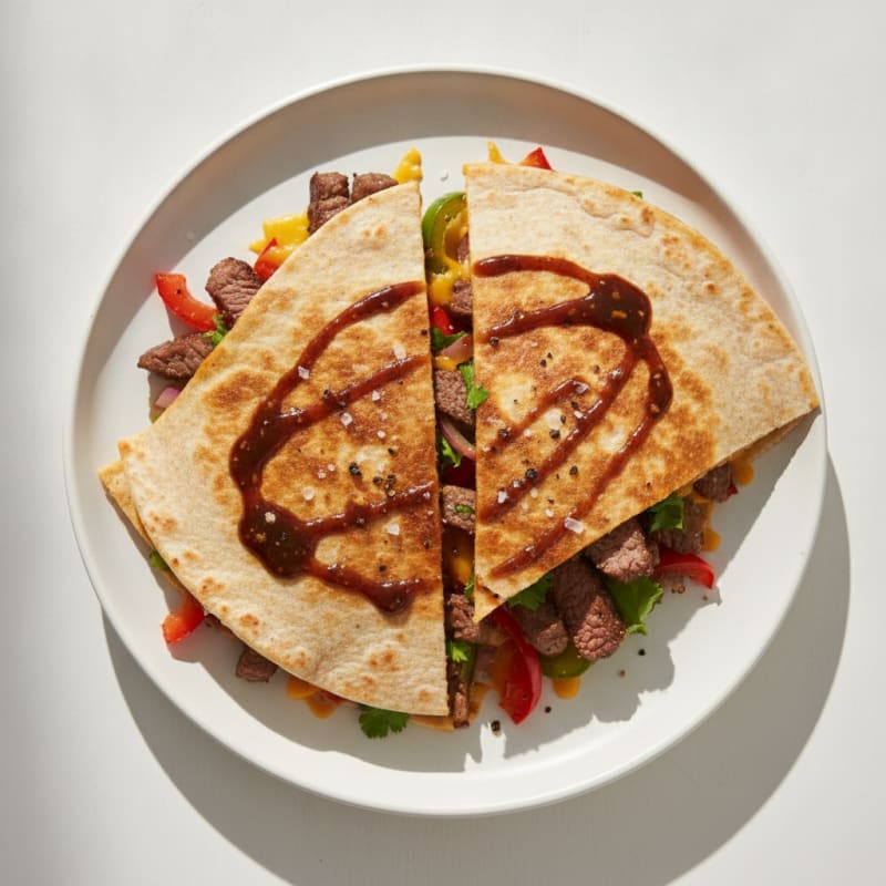 Seared Steak and Pepper Quesadillas