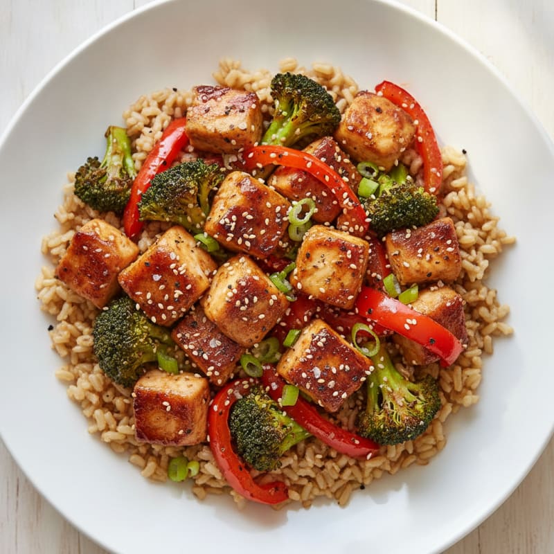 Honey-Tamari Glazed Chicken with Roasted Vegetables