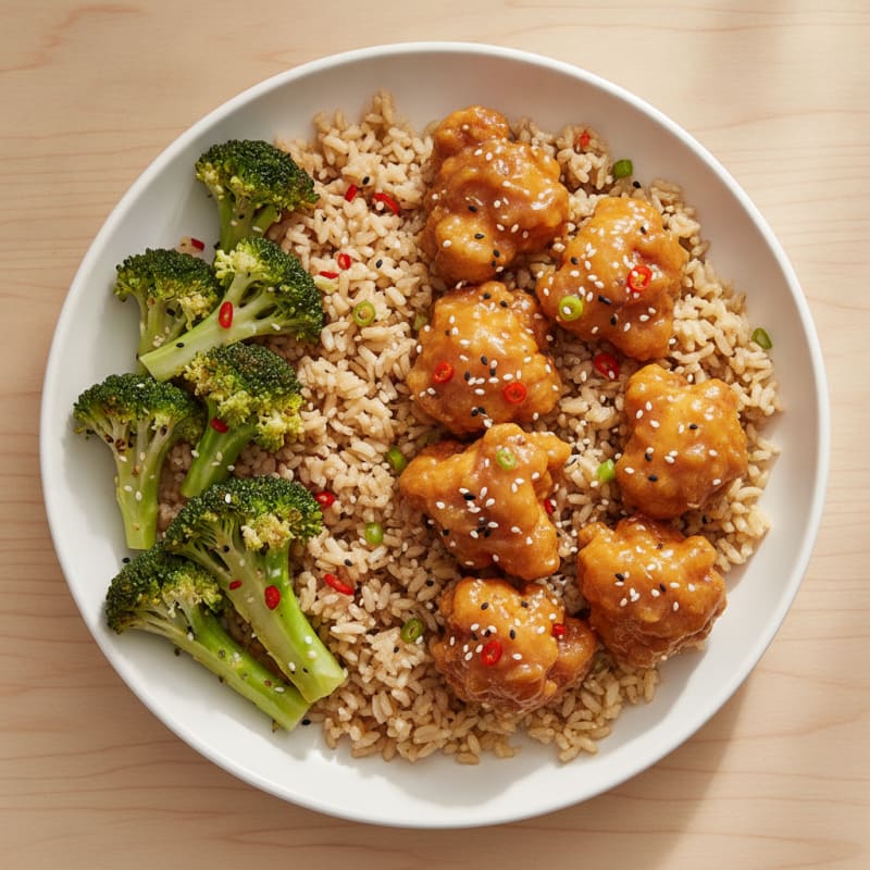 Sweet and Tangy General Tso's Chicken