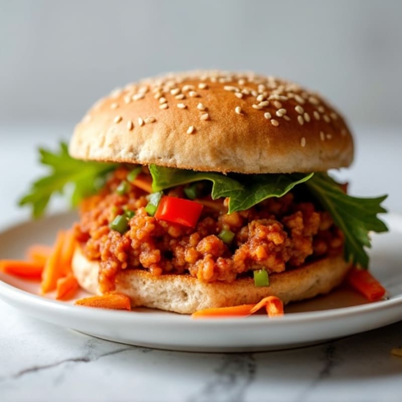 Healthy Lean Ground Turkey Sloppy Joes with Fresh Veggies