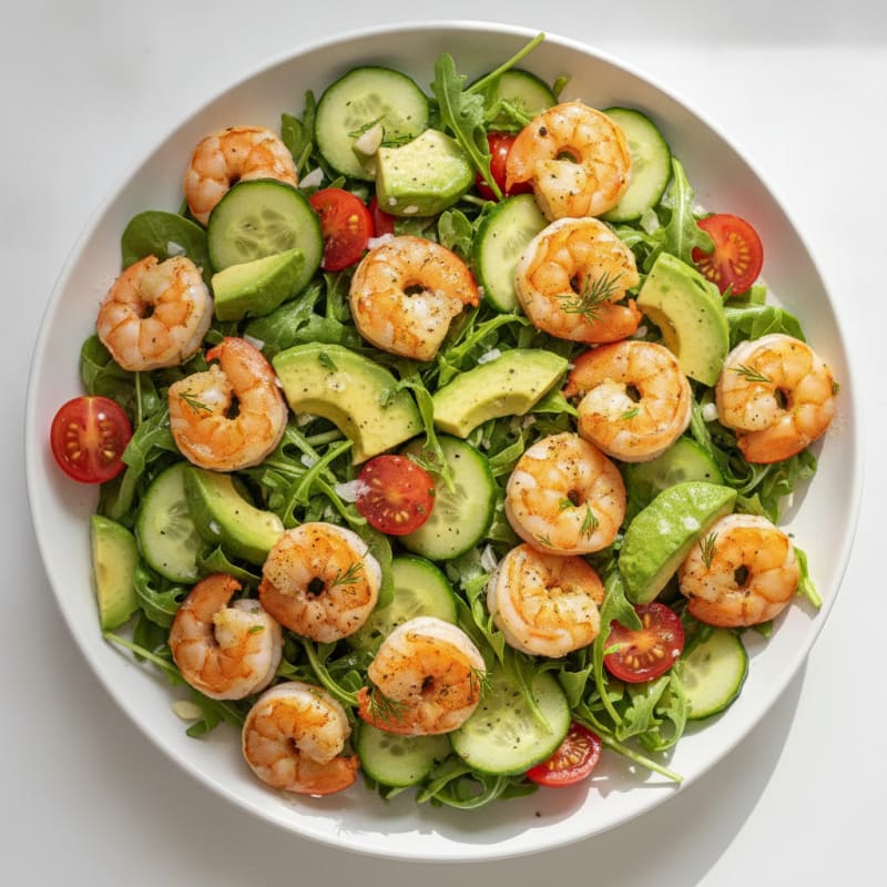 Lemon-Herb Shrimp and Avocado Salad