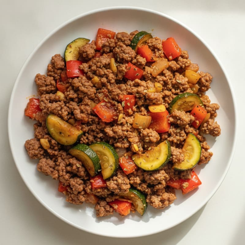 Ground Beef and Vegetable Skillet