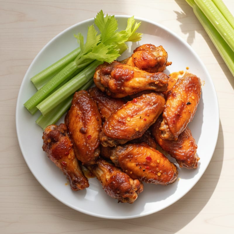 Spicy BBQ Baked Chicken Wings