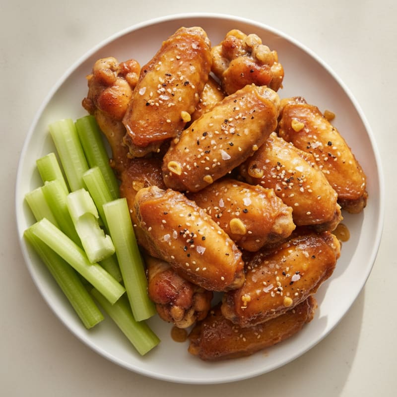 Baked Honey-Garlic Chicken Wings