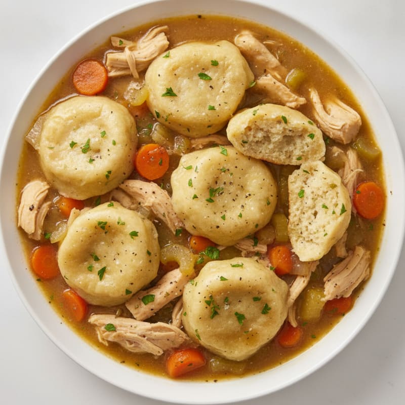 Homestyle Chicken and Herb Dumplings