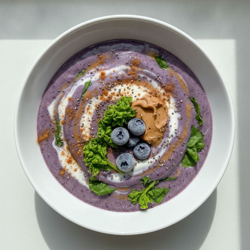 Blueberry Almond Protein Smoothie