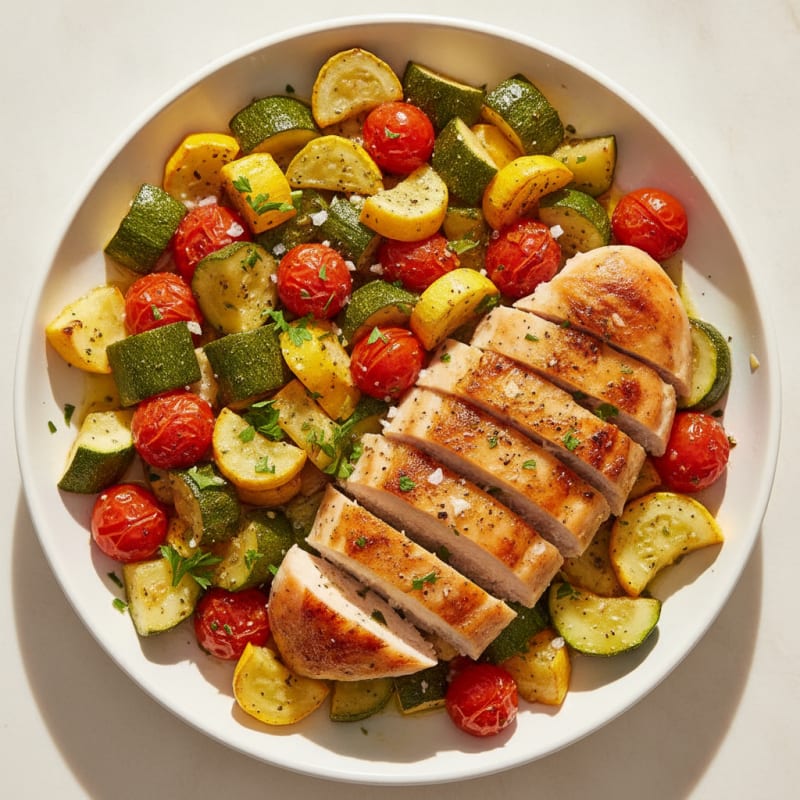 Roasted Summer Vegetables with Herbs