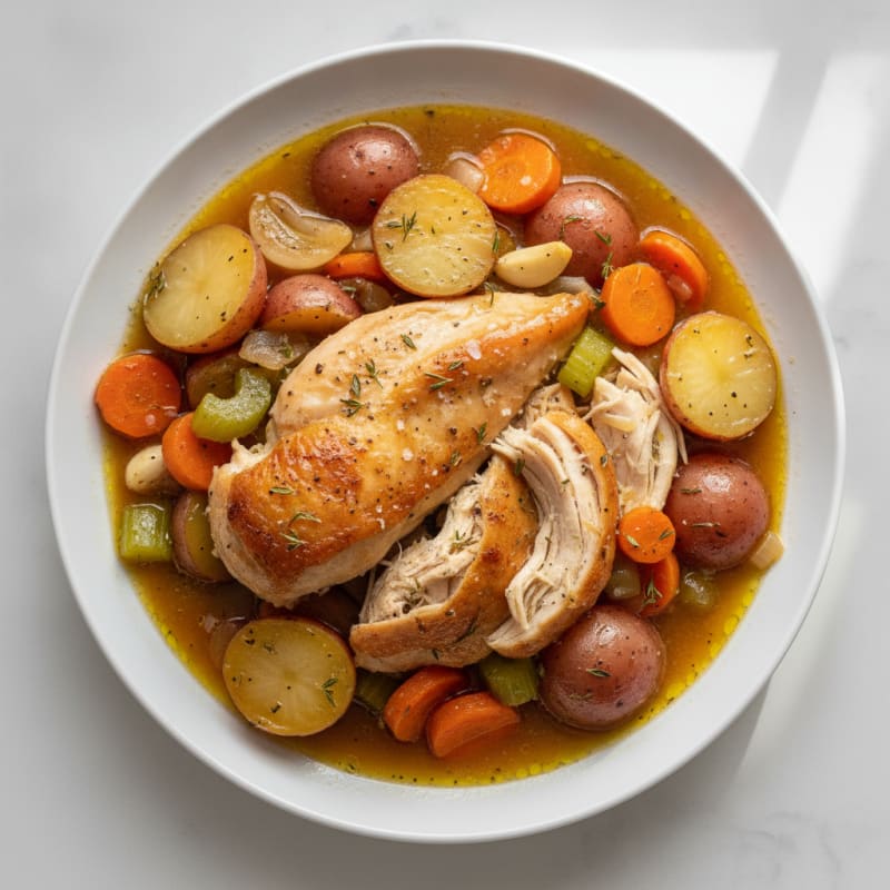 Slow Cooker Savory Herb Chicken