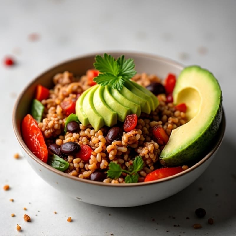 Lean Ground Turkey Southwest Bowl with Creamy Avocado