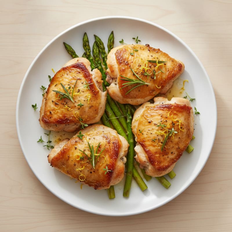 Lemon-Herb Roasted Chicken Thighs