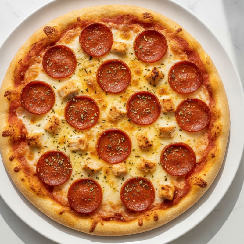 Classic Pepperoni Pizza with Mozzarella