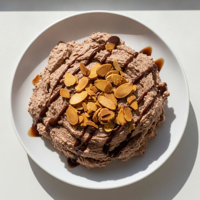 High-Protein Chocolate Ricotta Mousse with Toasted Almonds