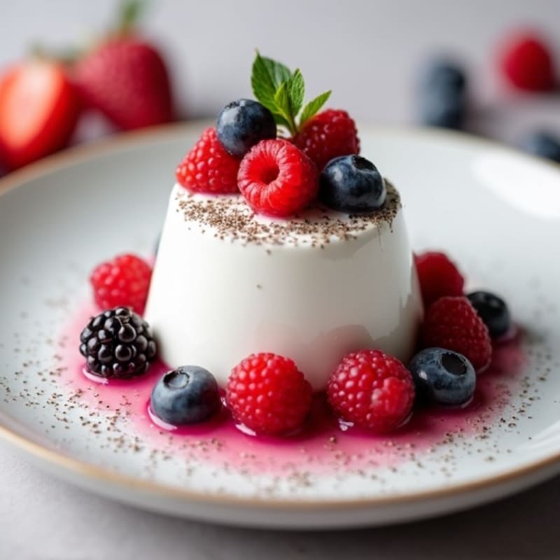 Silky Greek Yogurt Protein Mousse with Berries