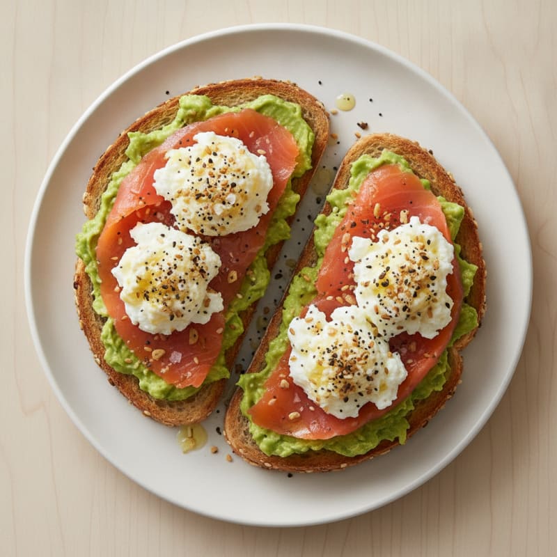 Protein-Packed Avocado and Smoked Salmon Toast