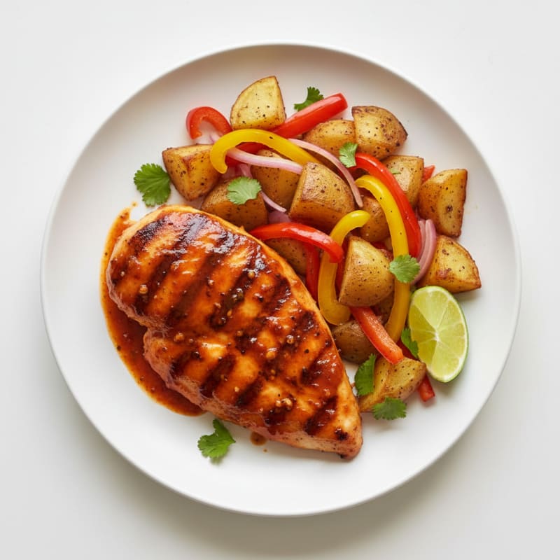 Spicy Chipotle Chicken and Crispy Roasted Potatoes