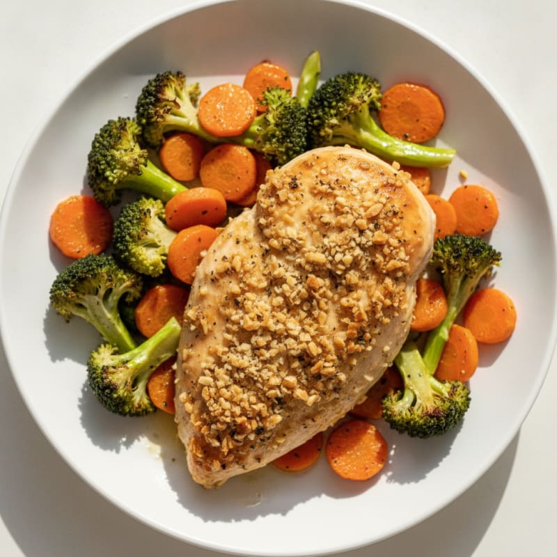 Herb-Crusted Chicken with Roasted Vegetables