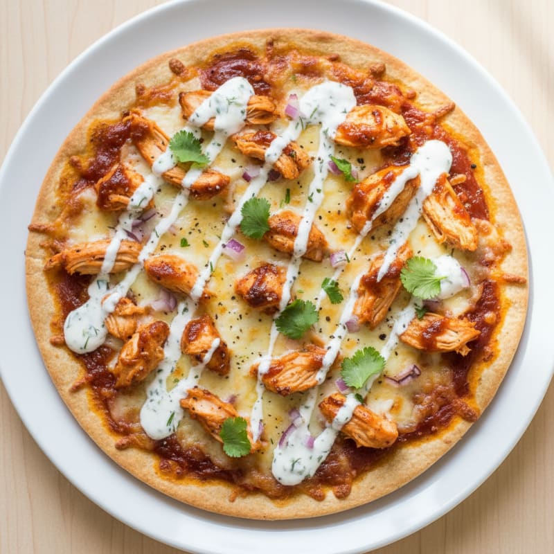 Crispy BBQ Ranch Chicken Pizza