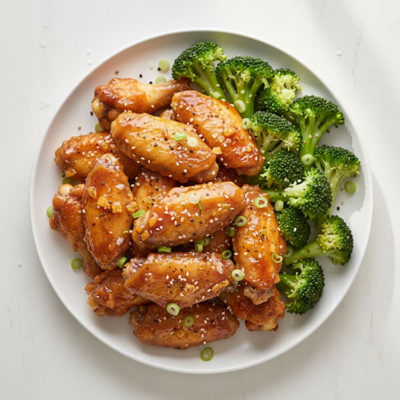Honey-Garlic Glazed Chicken Wings