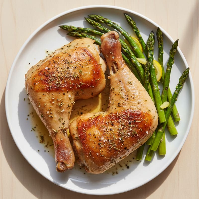 Roasted Herb-Crusted Chicken Legs