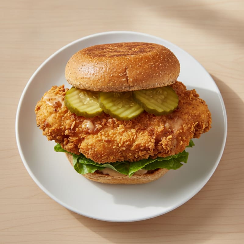 Buttermilk Fried Chicken Sandwich with Pickles