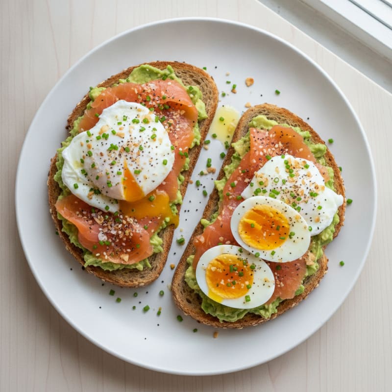 High-Protein Avocado and Smoked Salmon Toast