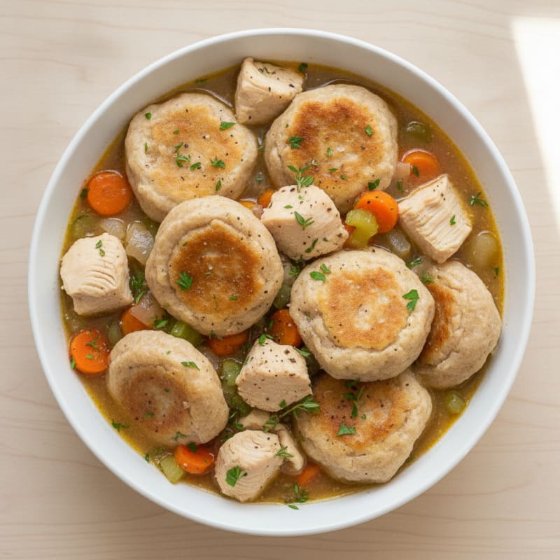 Homestyle Chicken and Herb Dumplings