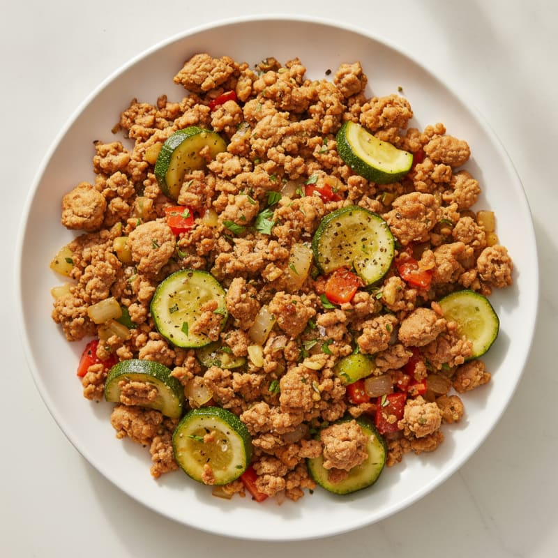 Savory Ground Turkey and Vegetable Skillet